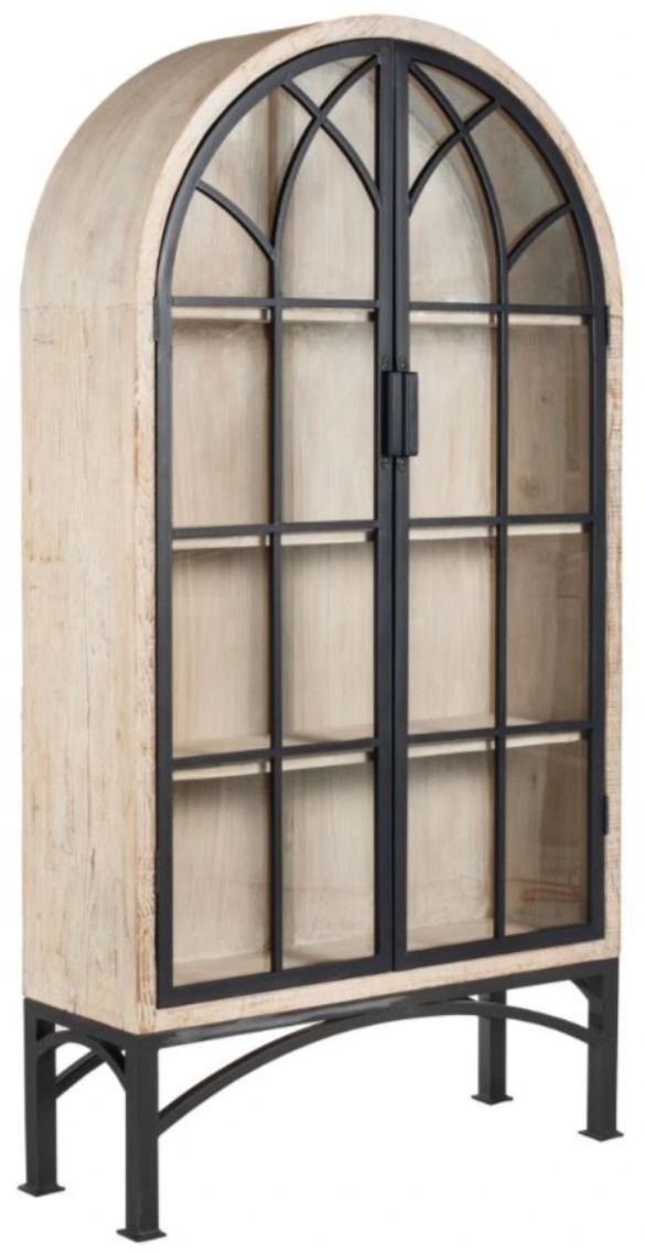 Nest Home Collections Victoria White Washed Cabinet-0
