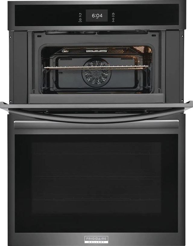 Frigidaire Gallery® 30" Smudge-Proof® Black Stainless Steel Oven/Microwave Combo Electric Wall Oven-3