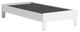 Signature Design by Ashley® Hallityn Matte White Youth Twin Platform Bed-1