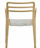 Dovetail Furniture Detta Natural/White Rope/Wooden Outdoor Dining Chair-4