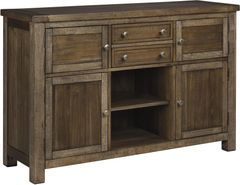 Signature Design by Ashley® Moriville Grayish Brown Dining Room Server