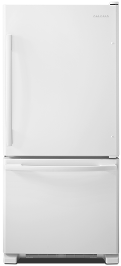 Amana® 30 in. 18.7 Cu. Ft. White Bottom Freezer Refrigerator