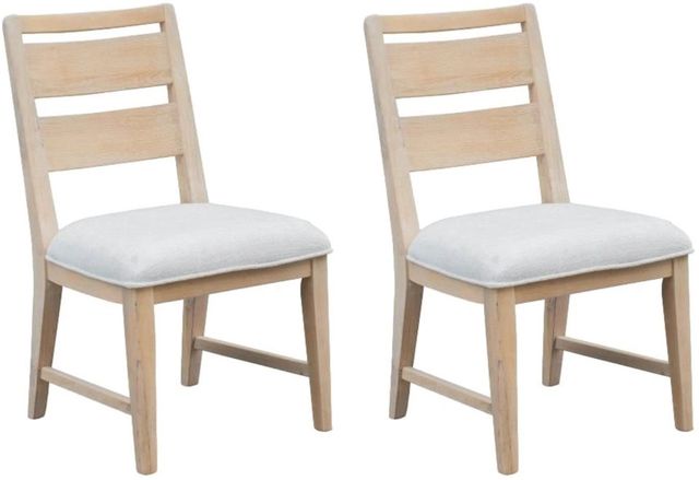 Magnussen Home® Somerset 2-Piece Butternut/Omari Natural Upholstered Dining Side Chair Set-0