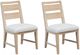 Magnussen Home® Somerset 2-Piece Butternut/Omari Natural Upholstered Dining Side Chair Set-0