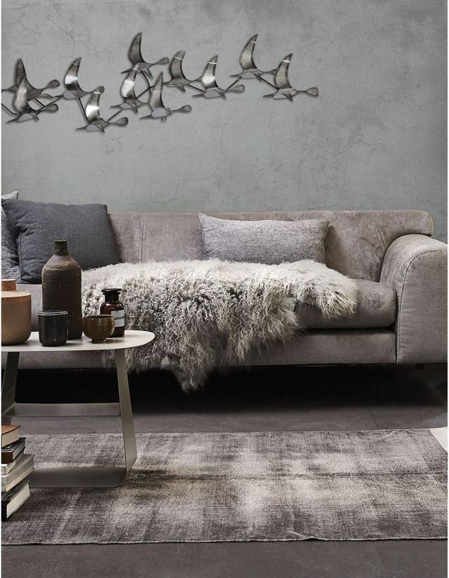 Renwil® Murmuration Gray Birds Wall Art-2