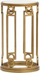 Magnussen Home® Lorena Burnished Brass Round Accent Table-2