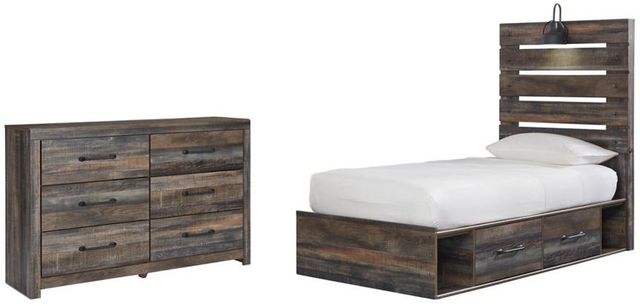Signature Design by Ashley® Drystan 2-Piece Multi Twin Panel Bed Set-0
