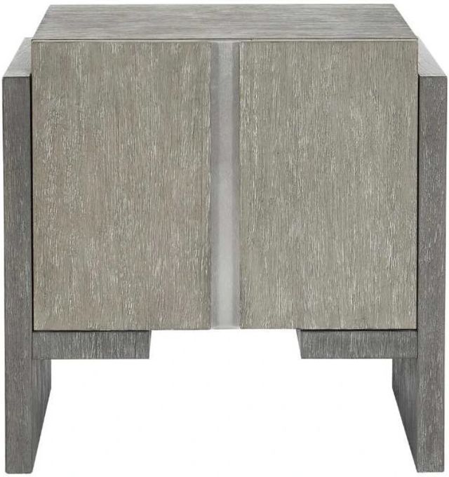 Bernhardt Foundations Dark Shale/Light Shale Side Table with Storage-1