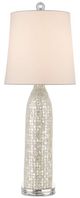 Currey & Company Gerri Dot Clear/Natural Mother of Pearl Table Lamp-3