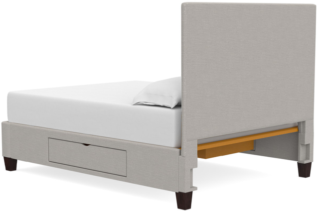 Bassett® Furniture Custom Upholstered Beds Manhattan Rectangular Storage Bed-1