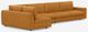 EQ3 Customizable Cello Plush 3-Piece Leather Left-Arm Facing Sofa Sectional and Chaise with Straight Arm-2