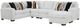 Affordable Furniture 6950 Shay Arctic 3-Piece U-Shape Sectional-0