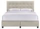 Elements International Hacienda Tacoma Oak White Queen Storage Bed-1