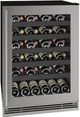 U-Line® 1-Class 24" 5.5 Cubic Feet Stainless Steel Wine Refrigerator-0