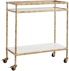 Signature Design by Ashley® Plattfield Antique Gold Bar Cart