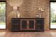 International Furniture Direct Pueblo Black/Brown TV Stand-1
