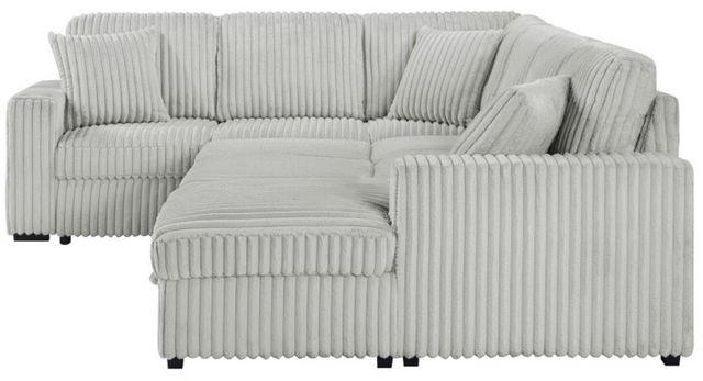 Coaster® Devonshire 3-Piece Gray U-Shape Sleeper Sectional and Storage Chaise -7