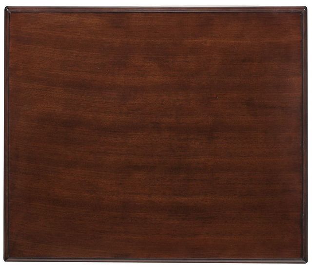 Coaster® Layla Dark Cherry Rectangular End Table with Antique White Base-4
