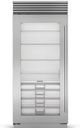 Sub-Zero® Classic Series 36" 22.9 Cu. Ft. Stainless Steel Right Hinge Column Refrigerator in Standard Glass Door-0