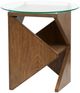 Magnussen Home® Vector Russet Brown Round Accent Table-1