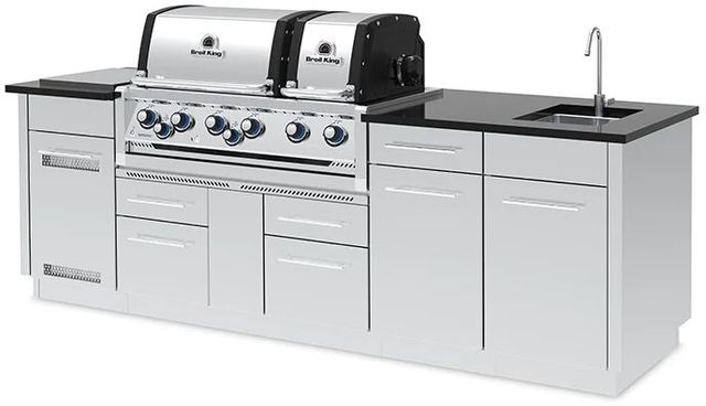 Broil King® Imperial™ S 690iE 8-Burner Stainless Steel Built-In Natural Gas Grill-2