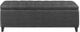 Olliix by Madison Park Charcoal Shandra Tufted Top Storage Bench-1