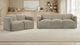 Coaster® Dorset 2-Piece Brown Upholstered Sofa Set-1