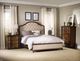 Hooker® Furniture Leesburg Alabaster/Mahogany California King Upholstered Panel Bed-1