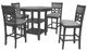 New Classic® Home Furnishings Mitchell 5-Piece Gray Counter Dining Set-0