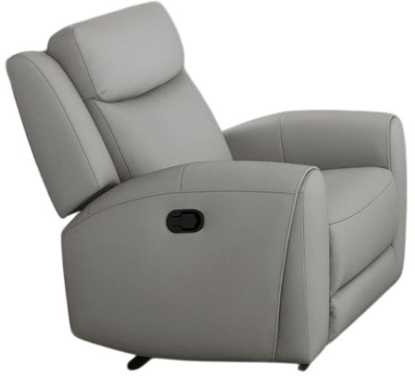 Furniture of America® Jacobus Light Gray Manual Recliner-0