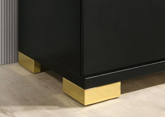 Furniture of America® Lillestrom Black/Gold Dresser-3