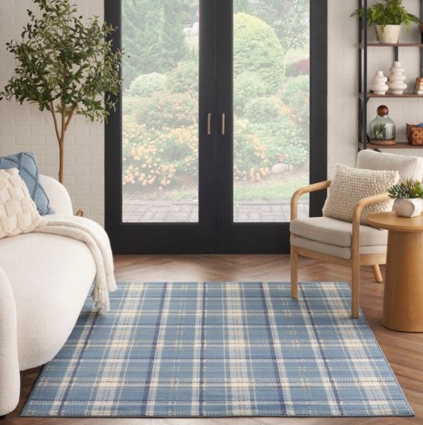 Nourison Home™ Grafix Blue 5'x7' Style 2 Area Rug-1