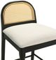 Armen Living Lucio 2-Piece Black/White Barstool Set-5