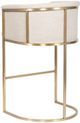 Vanguard® Furniture Vanguard Skye Jake Ivory/Satin Brass Bar Stool-2