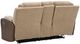 Signature Design by Ashley® Mixed Motion Brownstone Power Reclining Loveseat-3