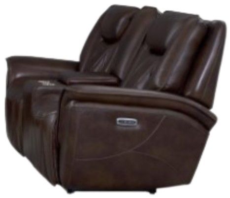 Corinthian Furniture Jordan Carmel Power Headrest Reclining Loveseat with Console-1