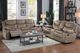 Homelegance® Bastrop Brown Manual Double Reclining Sofa-4