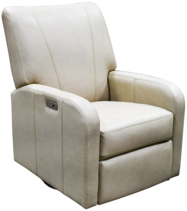 England Furniture Customizable Nell Leather Swivel Power Recliner-0