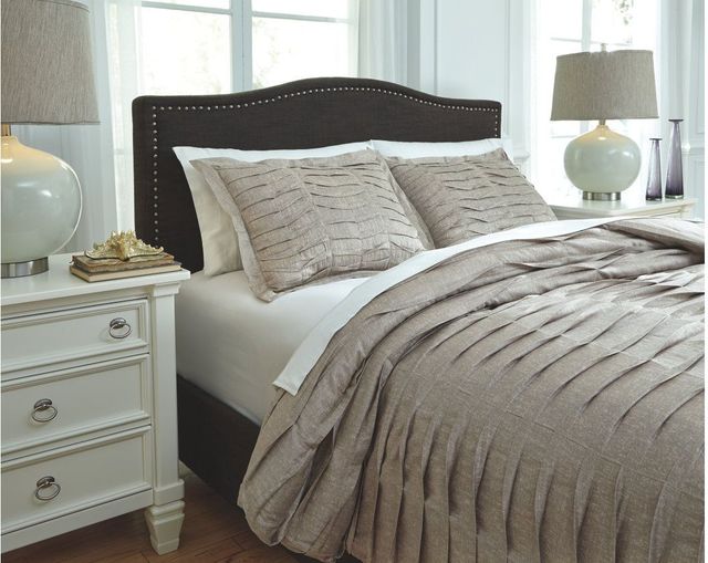 Signature Design by Ashley® Voltos 3-Piece Brown Queen Duvet Cover Set-2