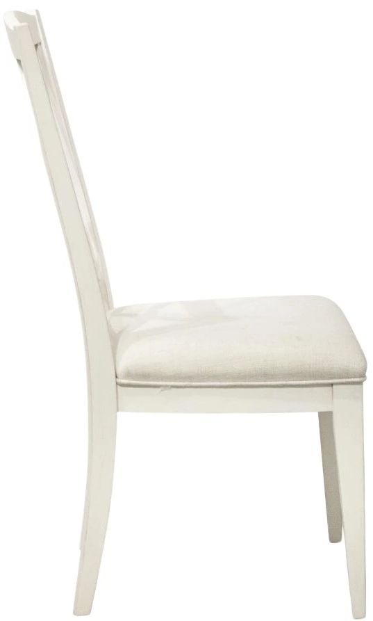 Riverside Furniture Myra Paperwhite Upholstered Dining Side Chair-3
