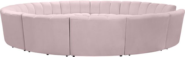 Meridian Furniture Infinity 12-Piece Pink Velvet Modular Sectional-3