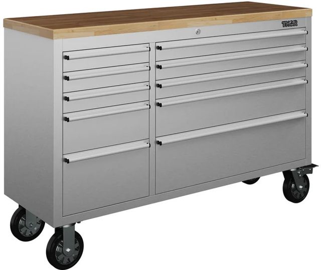 Thor Kitchen® 55" Stainless Steel 10-Drawer Mobile Work Bench-0