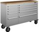 Thor Kitchen® 55" Stainless Steel 10-Drawer Mobile Work Bench-0