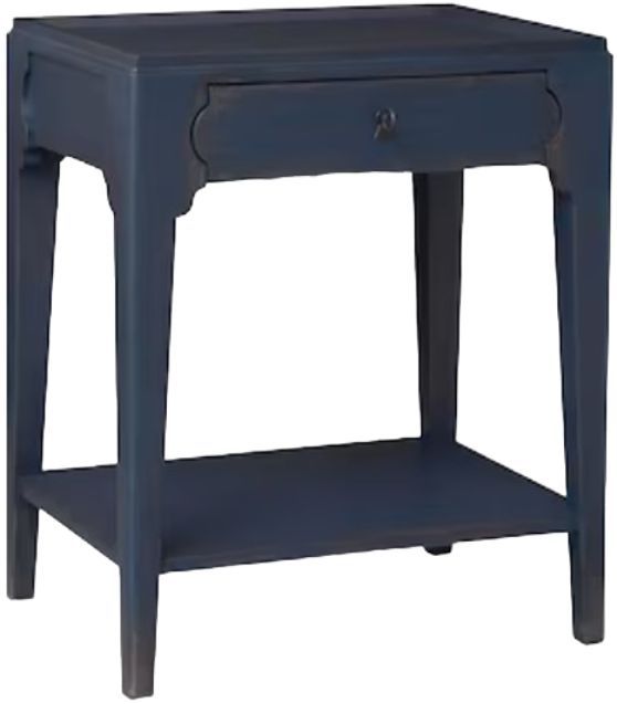 Bassett® Furniture Mayfair Adriatic Blue Bedside Table -0