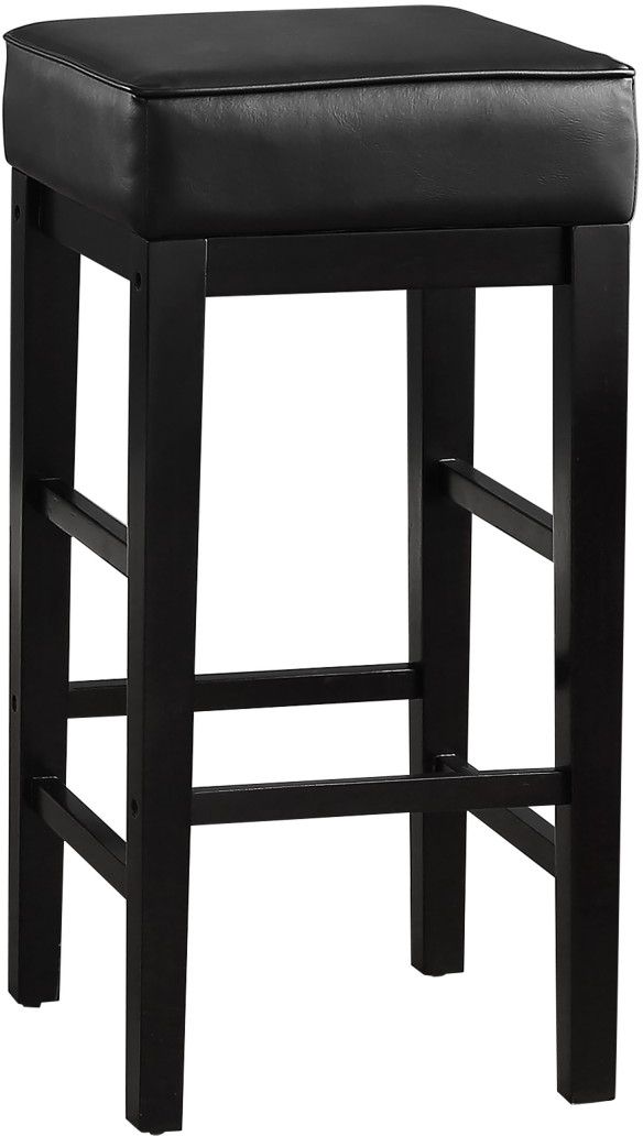 Mazin FurniturePittsville Black Pub Height Stool-0