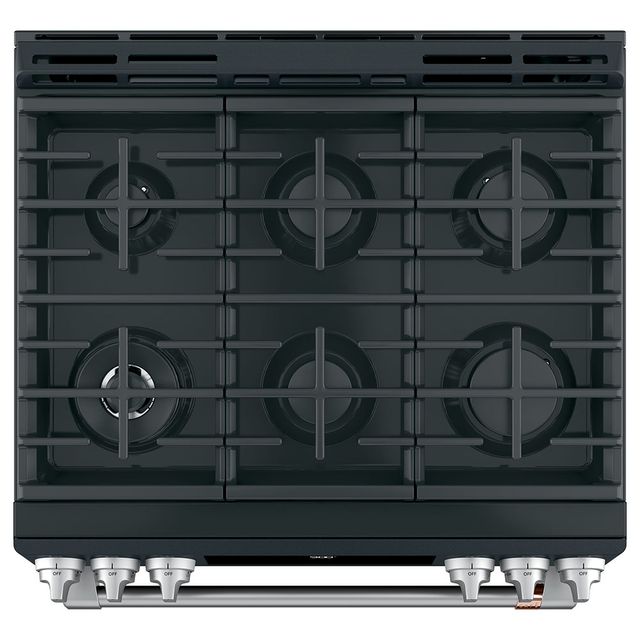 Café™ 30" Matte Black Slide In Gas Range-3