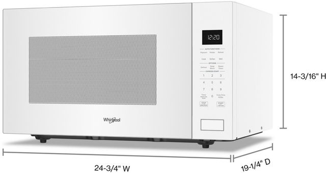 Maytag® 2.2 Cu. Ft. White Sensor Cooking Countertop Microwave-5