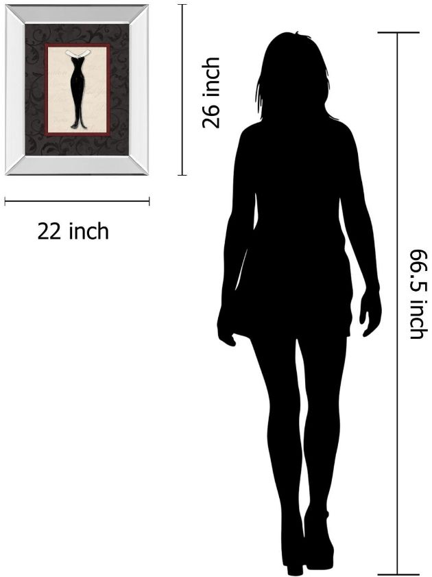 Classy Living Susan Osbourne Fashion Dress I 22"W Wall Art-2