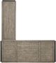 aspenhome® Grayson Cinder Gray L-Shaped Desk-3