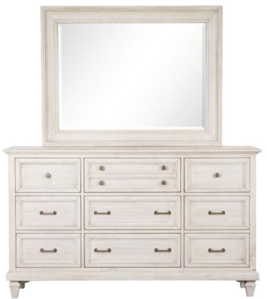 Magnussen Home® Newport White Dresser and Mirror-1